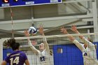 Volleyball vs Emerson  Wheaton College Women's Volleyball vs Emerson College. - Photo by Keith Nordstrom : Wheaton, Volleyball, VB2019